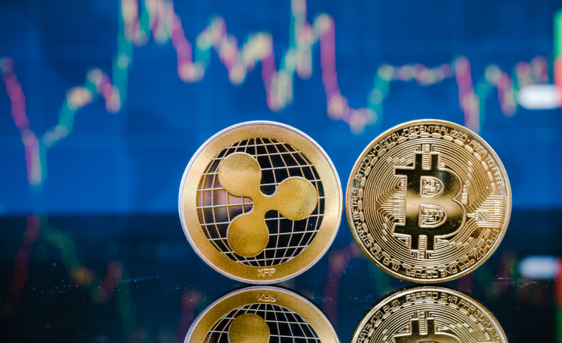Bitcoin enfrenta pressão institucional enquanto XRP se aproxima de um milhão de transações IA
