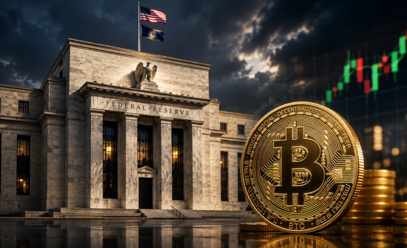 Bitcoin_fica_sob_pressão_antes_de_decisão_incerta_do_Fed