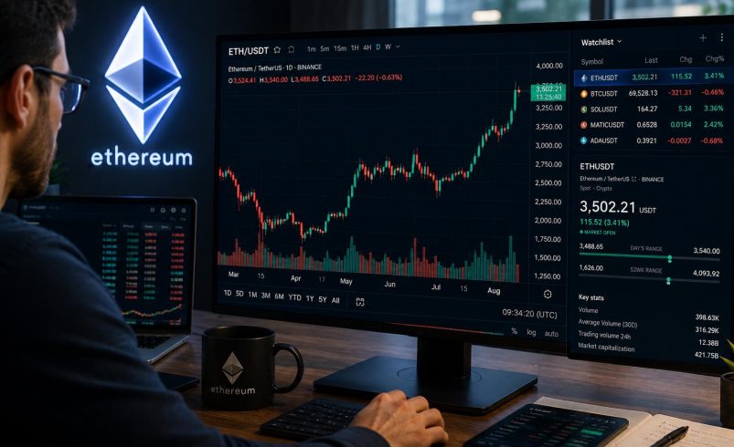 Ethereum recupera US$ 1.900, mas cluster de liquidações em US$ 1.950 pode definir a próxima direção